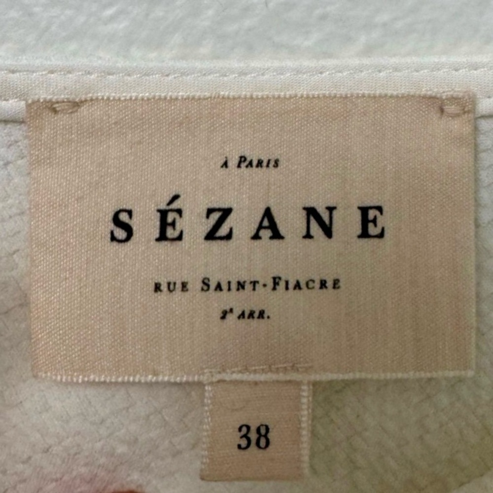 Sézane Claudia Lace Blouse White Size 38 (Medium) - Picture 6 of 7